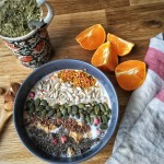 Great bowl of bircher - what is in the mug though?!